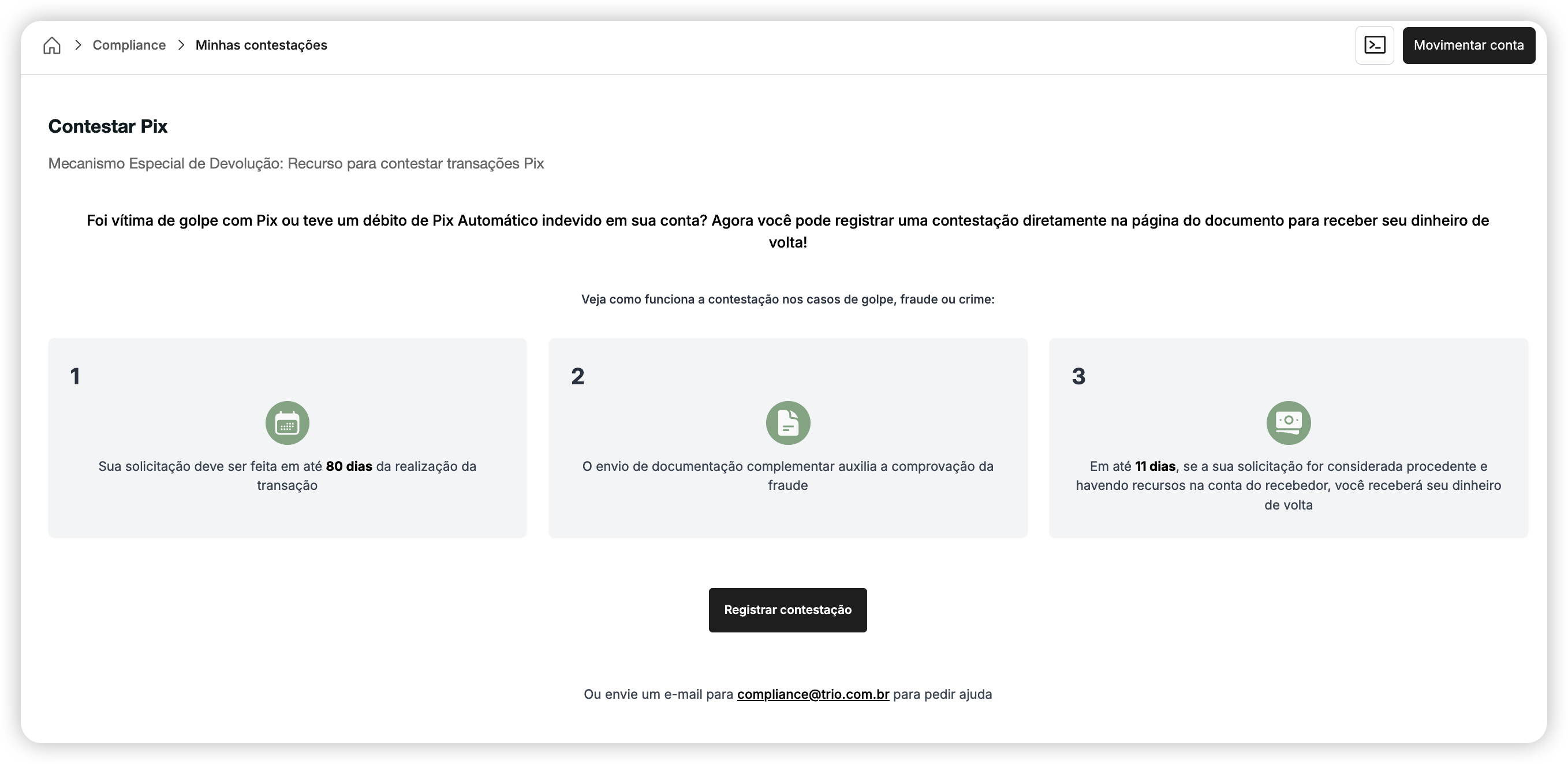 Etapas contestação