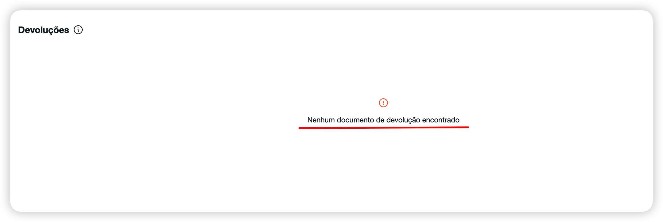 Devoluções