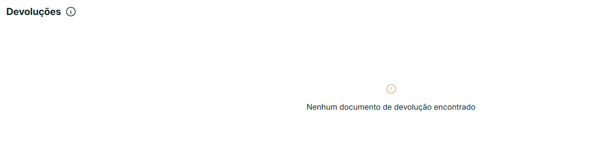 Devoluções saída