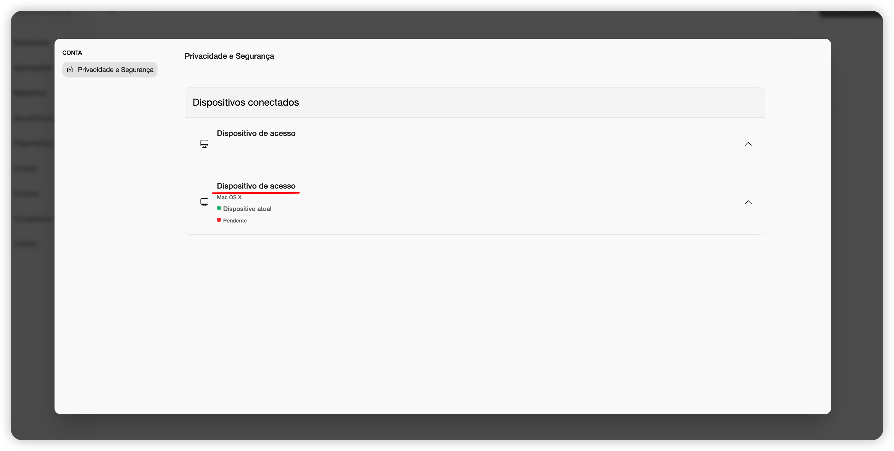 Privacidade e segurança